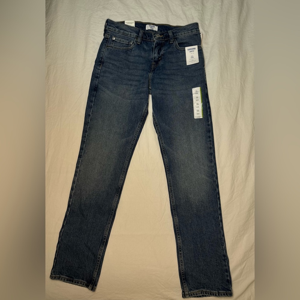 NWT Levi’s Jeans Dark Blue Denim Slim Men Denizen from Levi's 28 x 30 NEW - Picture 5 of 7